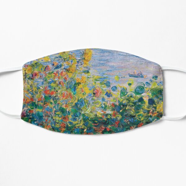 Claude Monet - Flower Beds at Vétheuil Mask