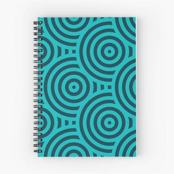 Item preview, Cyan Tint Circular Geometric Pattern - darker designed and sold by NVDesigns.