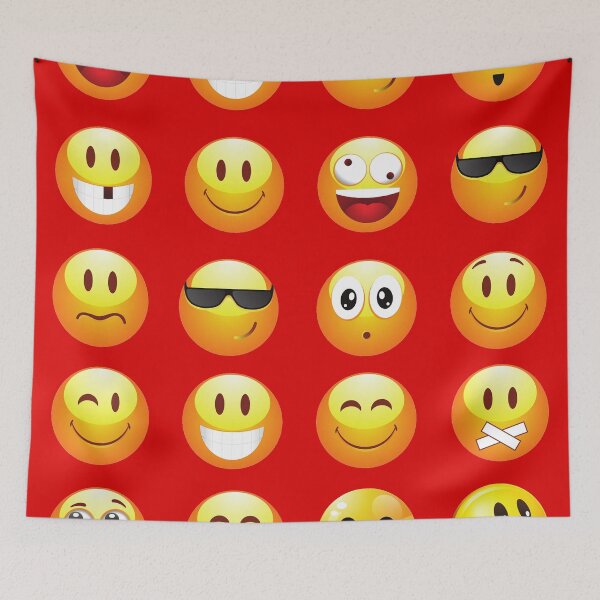 Item preview, red emojis designed and sold by Gossip Rag.