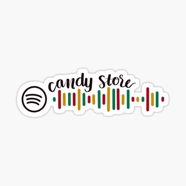 Candy Store Spotify Code Sticker By Josiemaesinging Redbubble - candy store heathers roblox id full