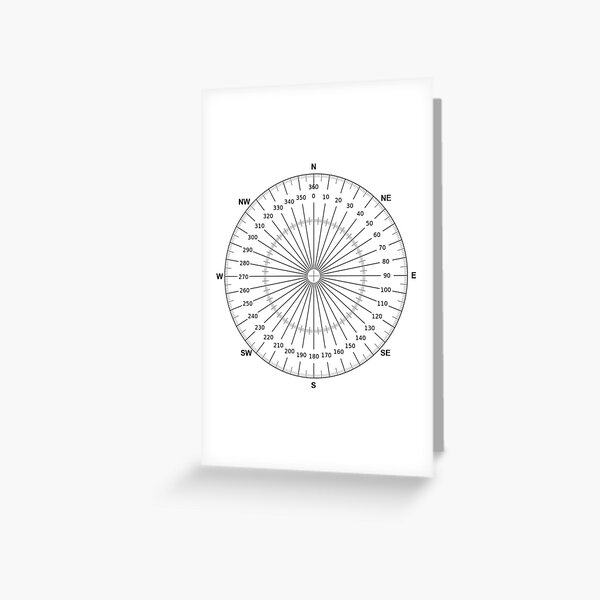 Protractor Greeting Card