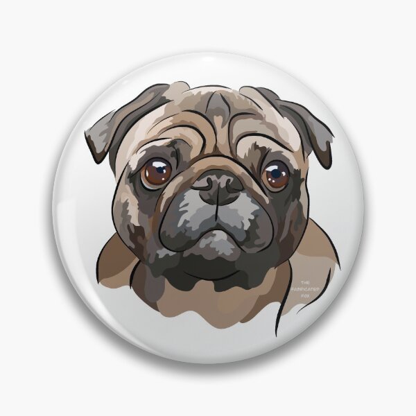 Item preview, Pugsley designed and sold by FabricatedFox.