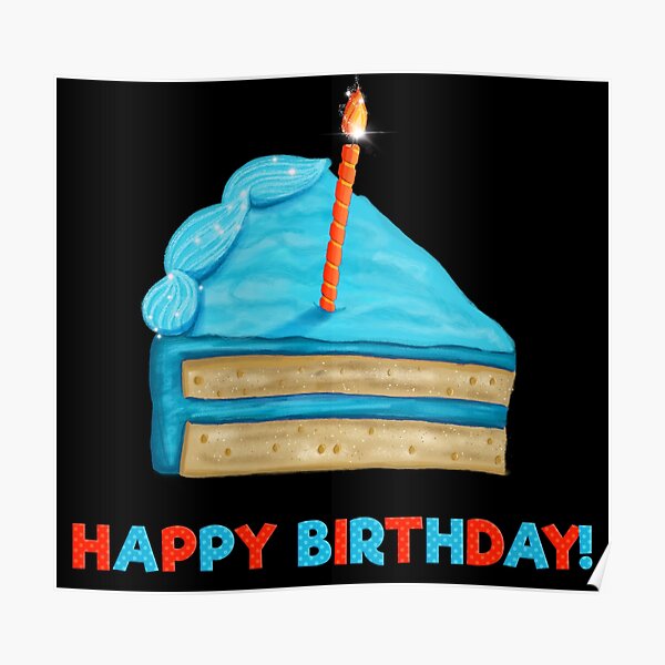 Birthday Cake Wall Art Redbubble