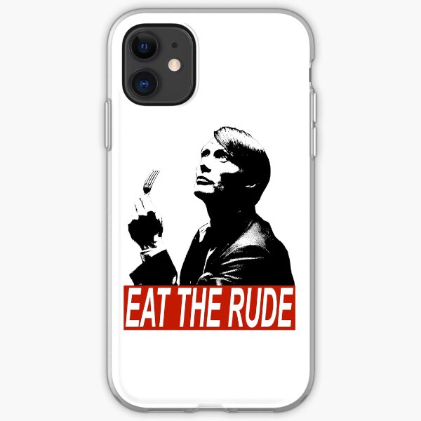 eat the rude iPhone Soft Case