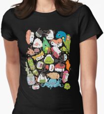Sushi Bar: The point of Nori-turn Women's Fitted T-Shirt