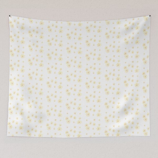 Item preview, Asymmetrical Flowers - Yellow and Purple designed and sold by Bridget Magee.
