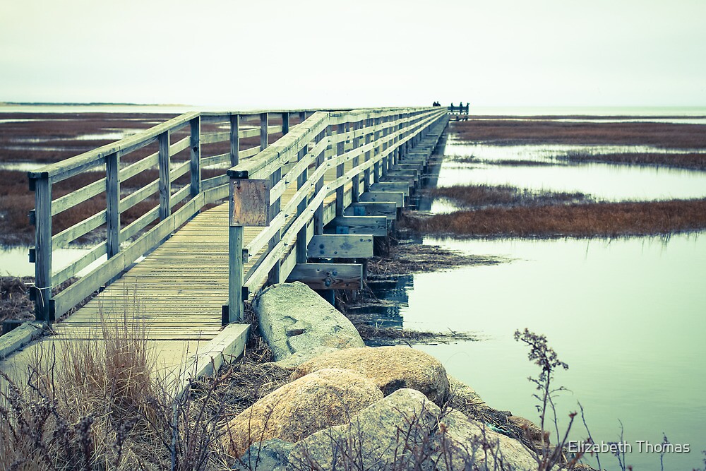 "Gray's Beach Boardwalk, Barnstable, Cape Cod, Massachusetts" by
