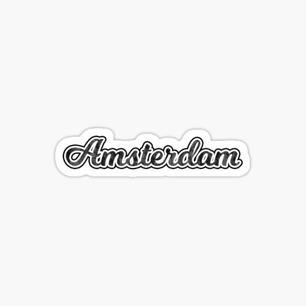 Greetings from Amsterdam Sticker for Sale by cristi9 in 2023