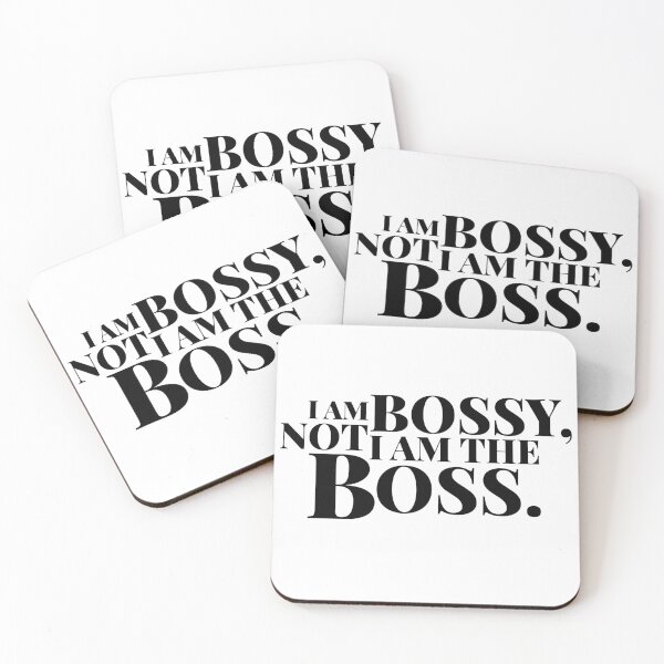 Item preview, I AM NOT BOSSY, I AM THE BOSS designed and sold by Lynsey Owen.