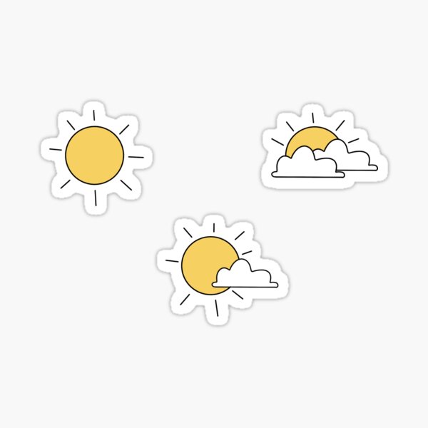 sunny-skies-sticker-by-70stars-redbubble