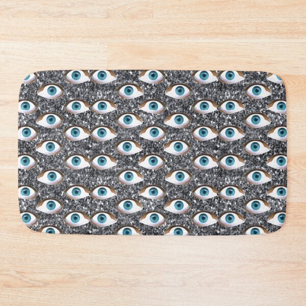 Item preview, creepy silver glitter print eyes designed and sold by Gossip Rag.