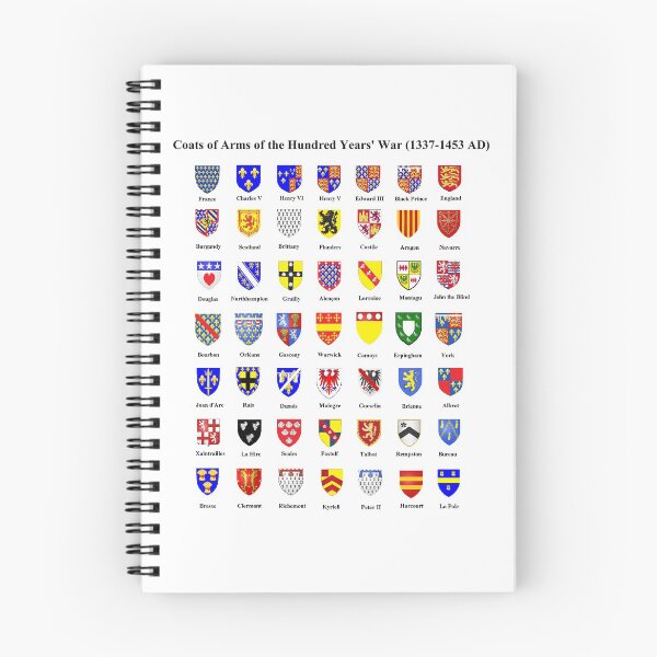 Item preview, Coats of Arms of the Hundred Years' War (1337 - 1453 AD) designed and sold by amadbiscuit.