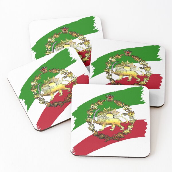 Item preview, Iran Pahlavi's flag with lion and crown  designed and sold by Fereshteh  Gilaki.