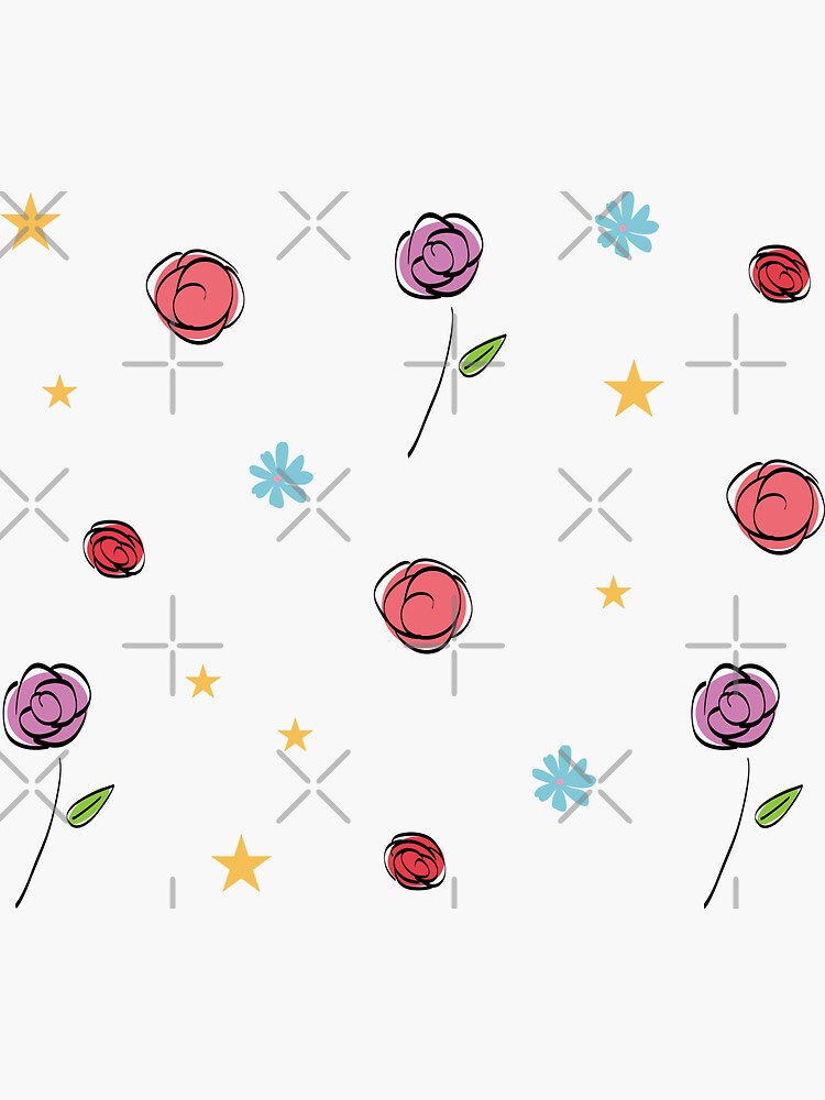 Pastel Colored Rose Pattern by chanzds
