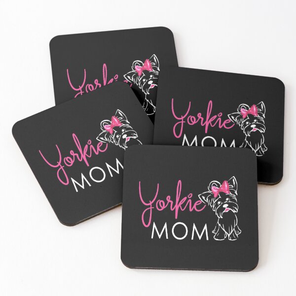 Item preview, Yorkie Mom, Yorkshire Terrier, Yorkie Gifts, Mother Tees, Cute Illustration, Teacup Yorky, Peach Color designed and sold by Annona-.