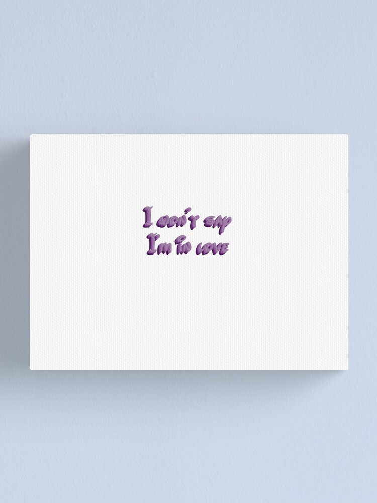 Hercules Lyrics Meg I Wont Say I M In Love Canvas Print By Kaelynkiser Redbubble