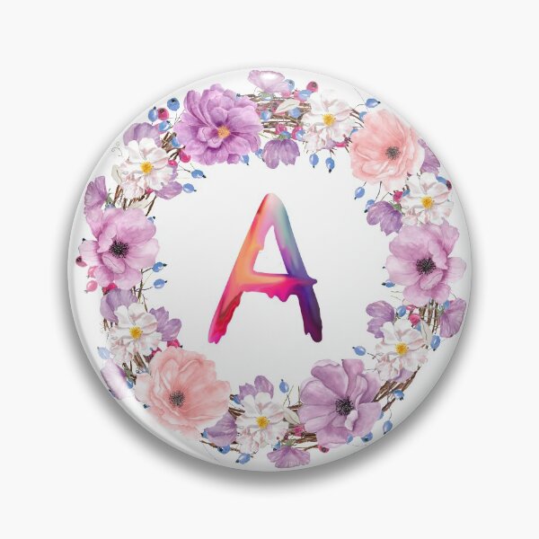 Item preview, Floral Initial Wreath Monogram A designed and sold by bricoartv.