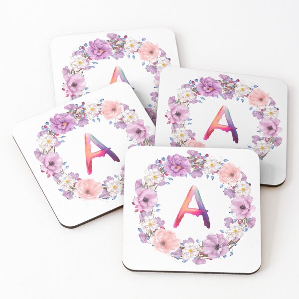 Item preview, Floral Initial Wreath Monogram A designed and sold by bricoartv.