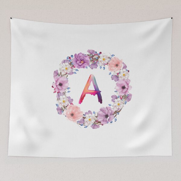 Item preview, Floral Initial Wreath Monogram A designed and sold by bricoartv.