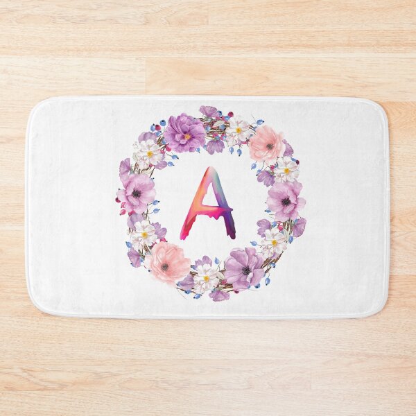 Item preview, Floral Initial Wreath Monogram A designed and sold by bricoartv.