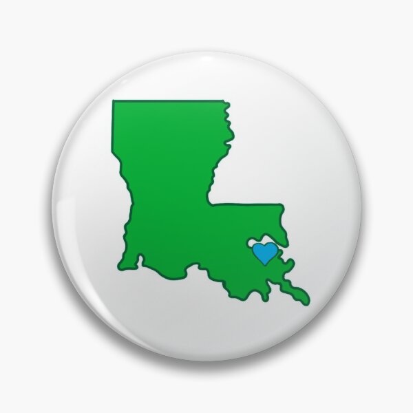 Item preview, Heart of Louisiana designed and sold by Collegesticker.