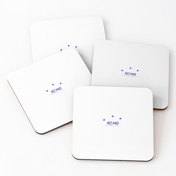 kcmo (kansas city missouri) sticker Coasters (Set of 4)
