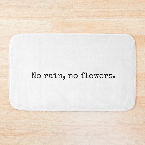 Item preview, No Rain No Flowers - Typography designed and sold by KarolinaPaz.