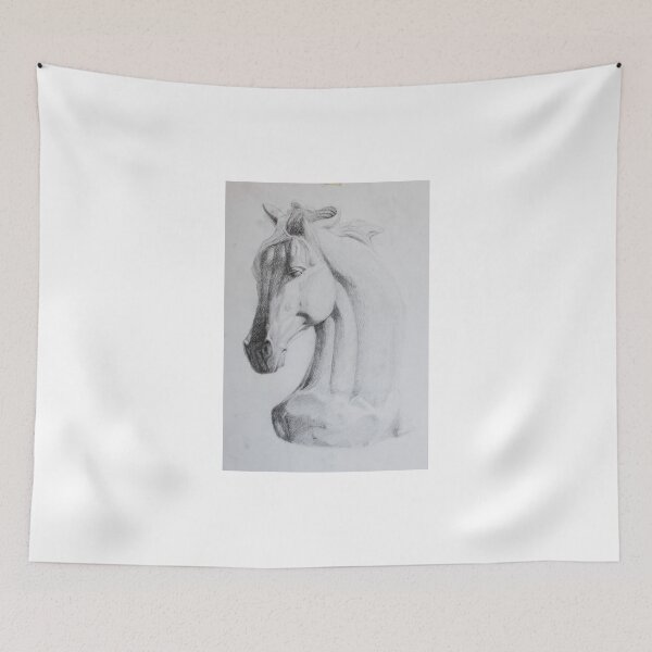 Item preview, graphite drawing of a horse designed and sold by khamaily.