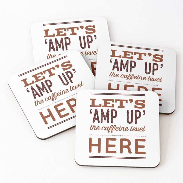 Item preview, Let's 'Amp Up' The Caffeine Level Here designed and sold by OfferHeat.