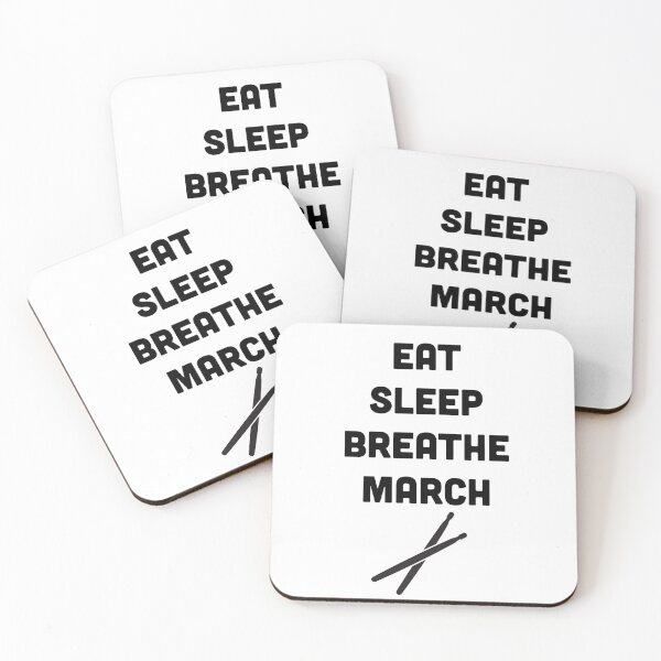 Aperçu de l'œuvre Percussion Eat Sleep Breathe March créée et vendue par Claire Gagnon.