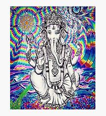 Trippy Ganesh Photographic Print