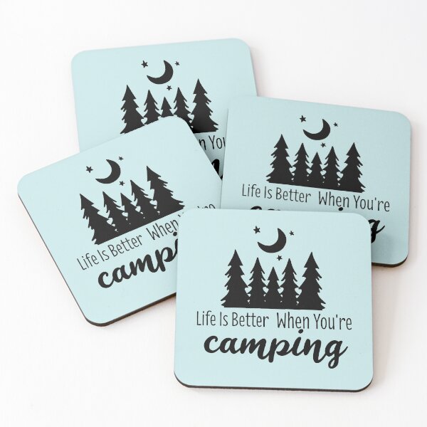 Item preview, life is best when you camping quote, best trip and travel lovers sayings designed and sold by ELmezz.