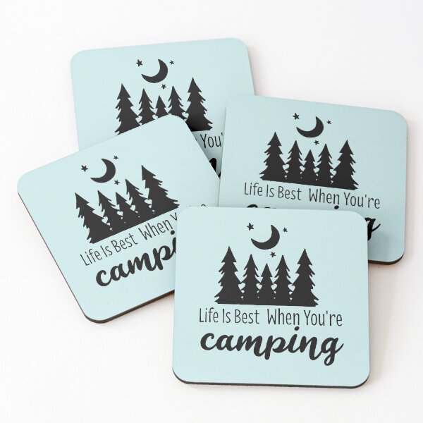 Item preview, life is best when you camping quote, best trip and travel lovers sayings designed and sold by ELmezz.