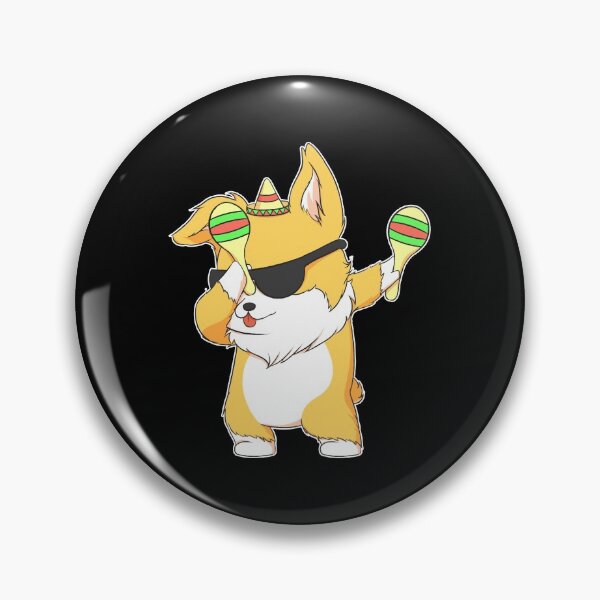 Item preview, Dabbing Corgi In Sombrero With Maracas  designed and sold by fatamyfan1.