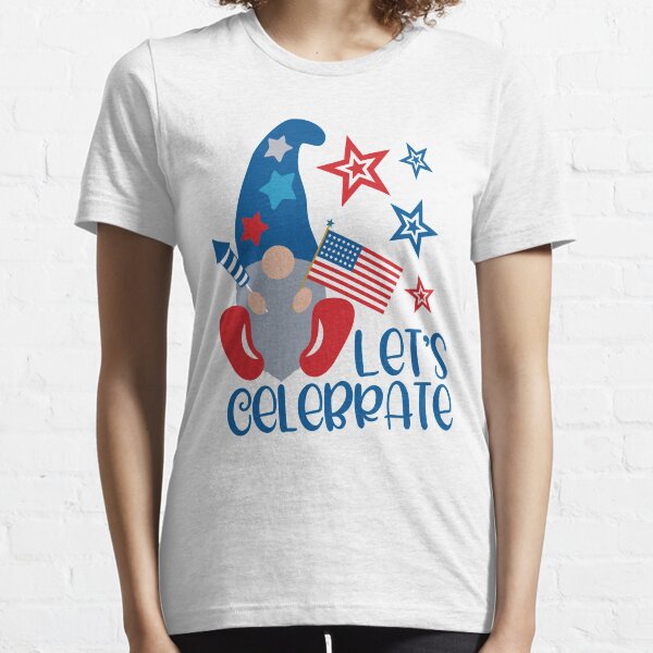 Fourth Of July Shirt 4th Of July American Gnomes Celebrating Independence Day T-Shirt American Flag Shirt America Shirt Usa Shirt