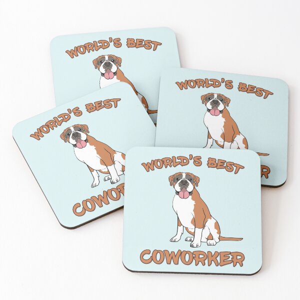 Item preview, Boxer World's Best Coworker WFH designed and sold by DeesDeesigns.