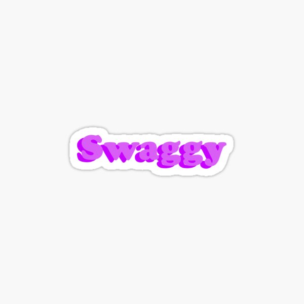Swaggy Stickers Redbubble - cute purple somo with rainbow suspenders roblox