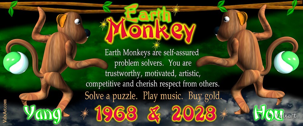 chinese-zodiac-earth-monkey-born-1968-2028-valxart-by-valxart