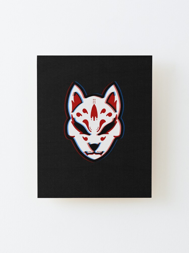 Japanese Aesthetic Kitsune Fox Mask Art Art Board Print for Sale by  EchoLotus