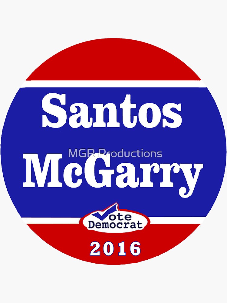 "Matt Santos for the West Wing 2016" Sticker for Sale by Quatrosales Redbubble