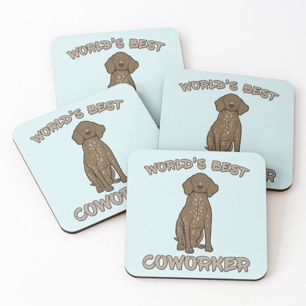 Item preview, German Shorthaired Pointer World's Best Coworker WFH designed and sold by DeesDeesigns.