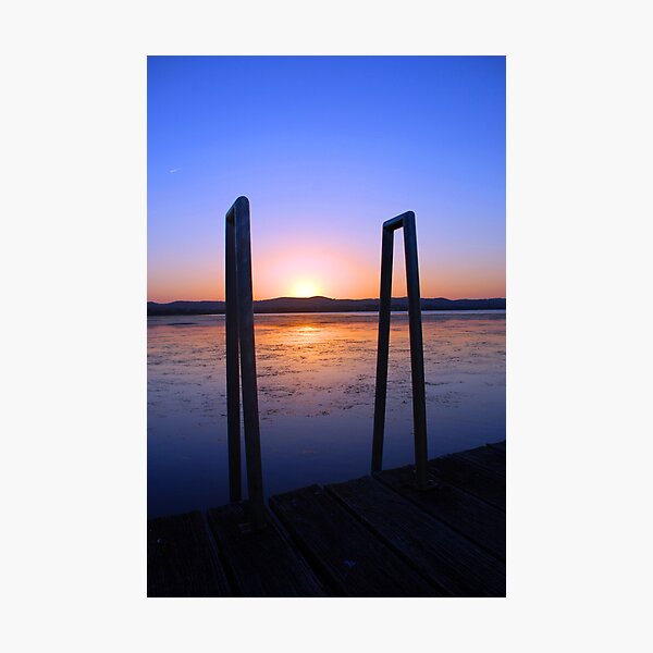 Up the ladder at sundown. Photographic Print