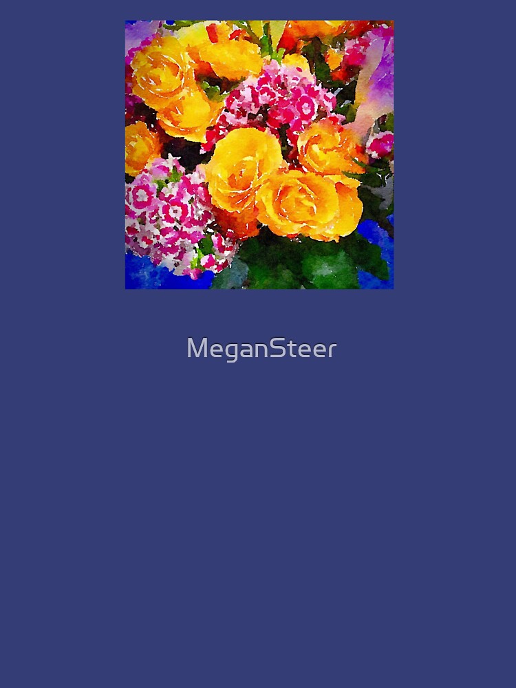 Thumbnail 7 of 7, Classic T-Shirt, Watercolor Bouquet designed and sold by MeganSteer.
