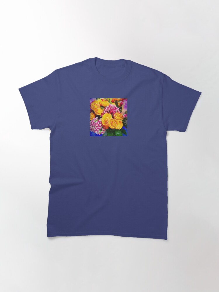 Thumbnail 2 of 7, Classic T-Shirt, Watercolor Bouquet designed and sold by MeganSteer.