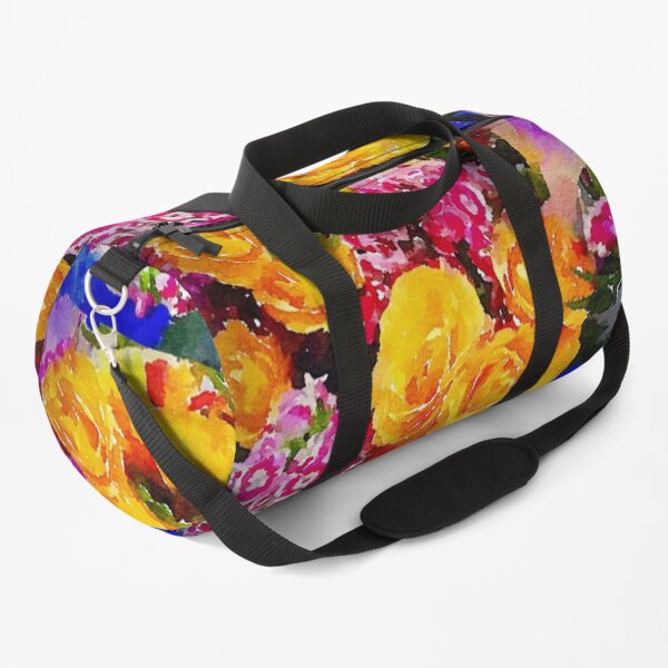 Watercolor Bouquet Duffle Bag