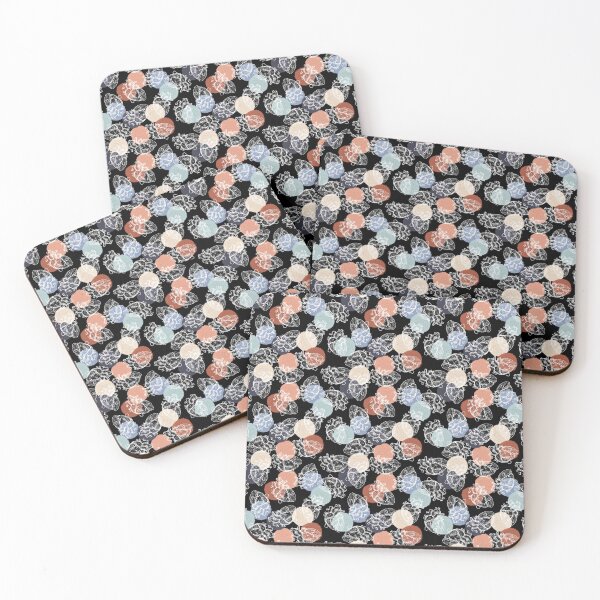 Item preview, Vintage Hearts on Black designed and sold by Hodgepodge Bricolage.