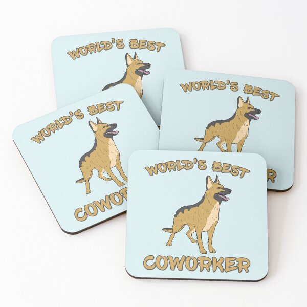 Item preview, German Shepherd World's Best Coworker WFH designed and sold by DeesDeesigns.