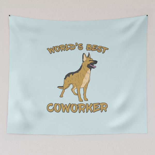 Item preview, German Shepherd World's Best Coworker WFH designed and sold by DeesDeesigns.