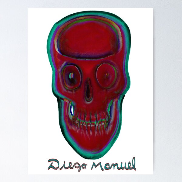 Item preview, Red skull 3 designed and sold by Diego Manuel Rodriguez.