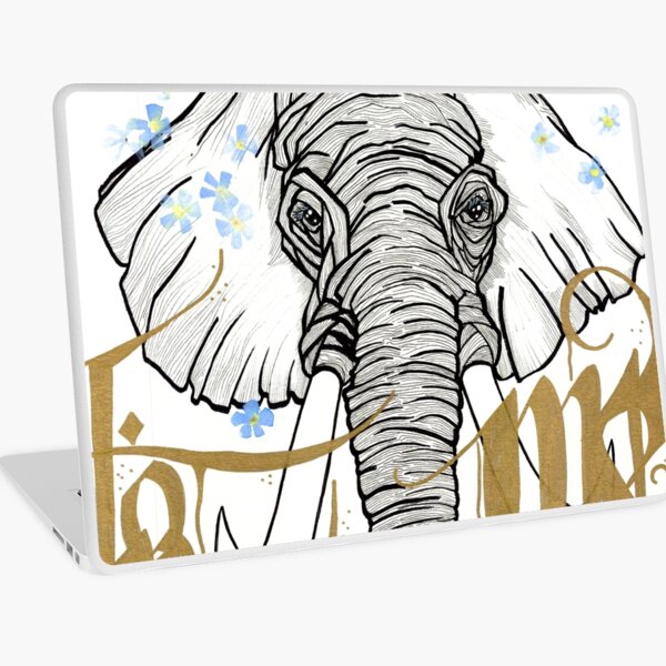 Forget Me Not Laptop Skin